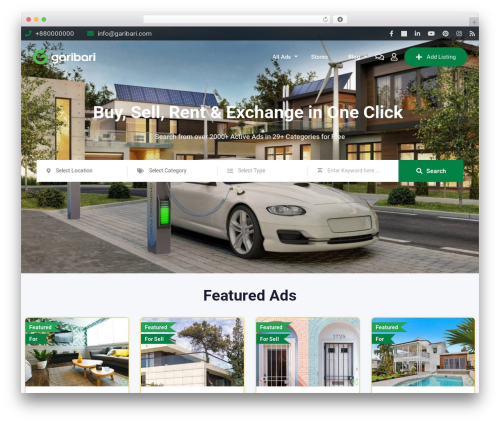 Classified listing pro WordPress plugin - garibari.com