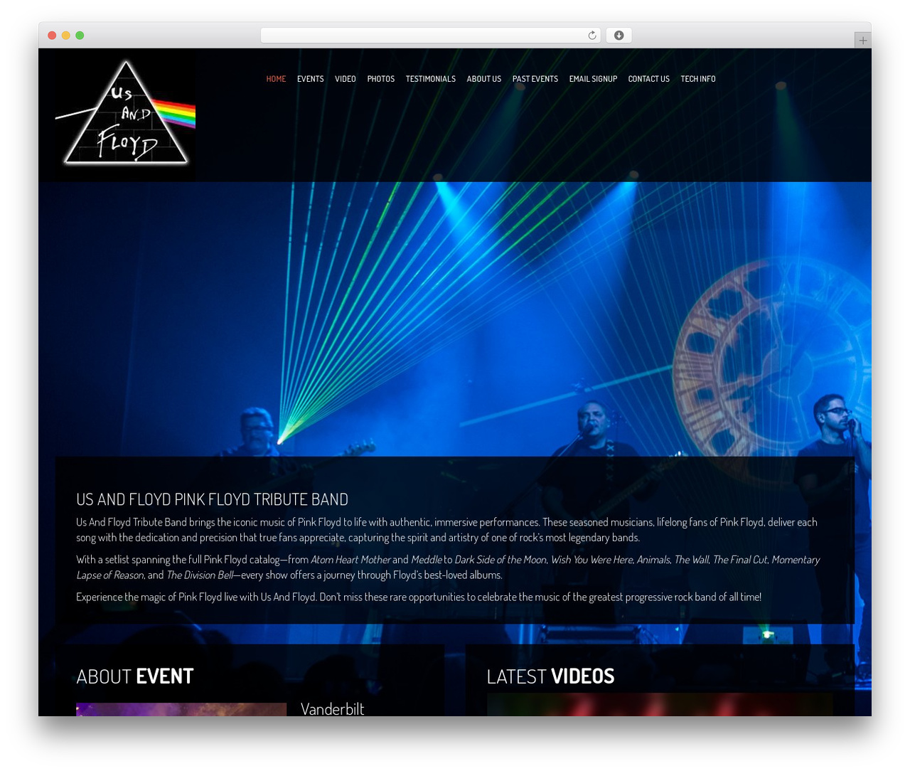 WordPress theme Vocal Child Theme - pinkfloydtributebandny.com