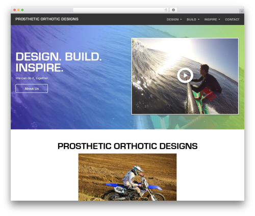 Bootstrap Starter WordPress theme design - prostheticorthoticdesigns.com