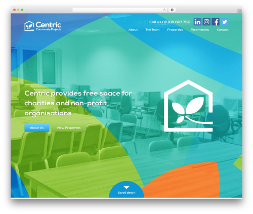 centric WordPress website theme - centricprojects.org
