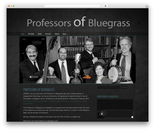 Dark N Gritty theme WordPress - professorsofbluegrass.com