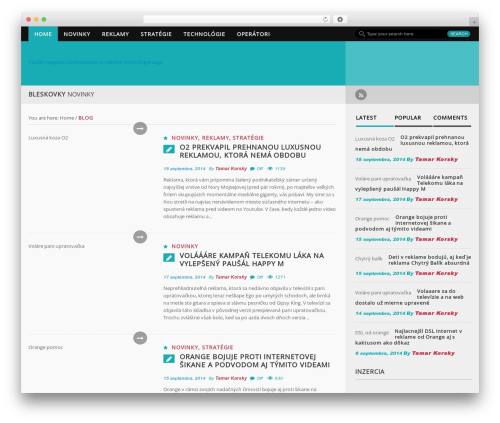 Forceful Lite WP theme - pausal.sk