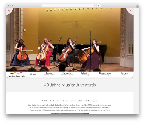Charitable recurring WordPress plugin - musicajuventutis.com