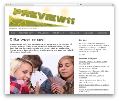 Minimize theme WordPress - preview11.se