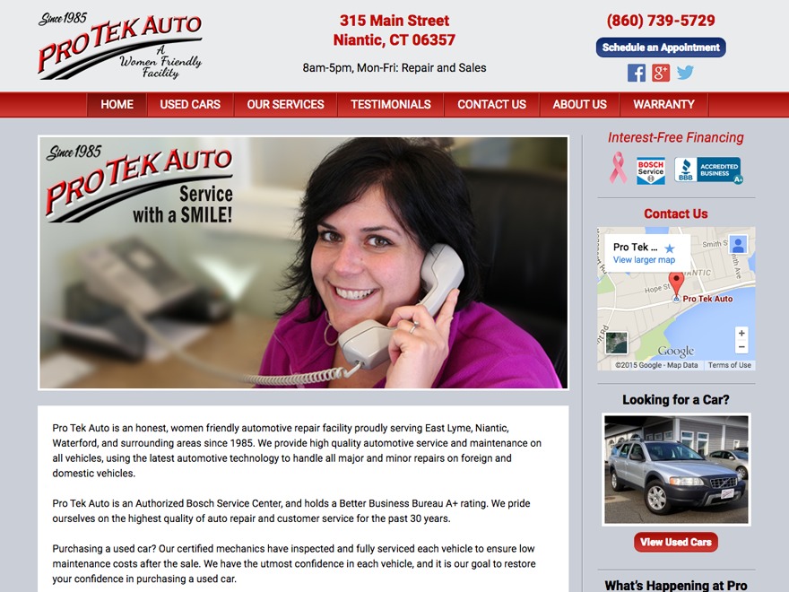 Pro Tek Auto WordPress theme Pro Tek Auto WordPress theme