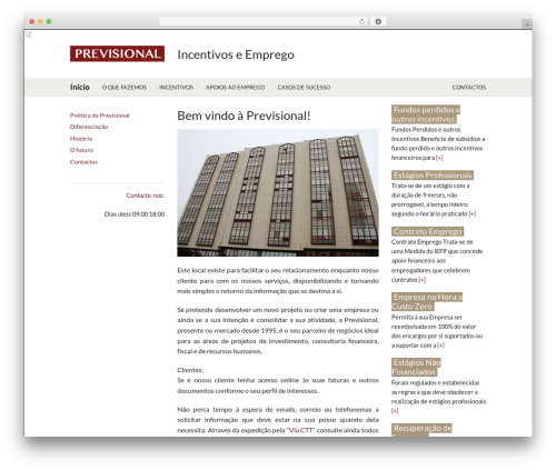 Reactor WordPress theme - previsional.pt