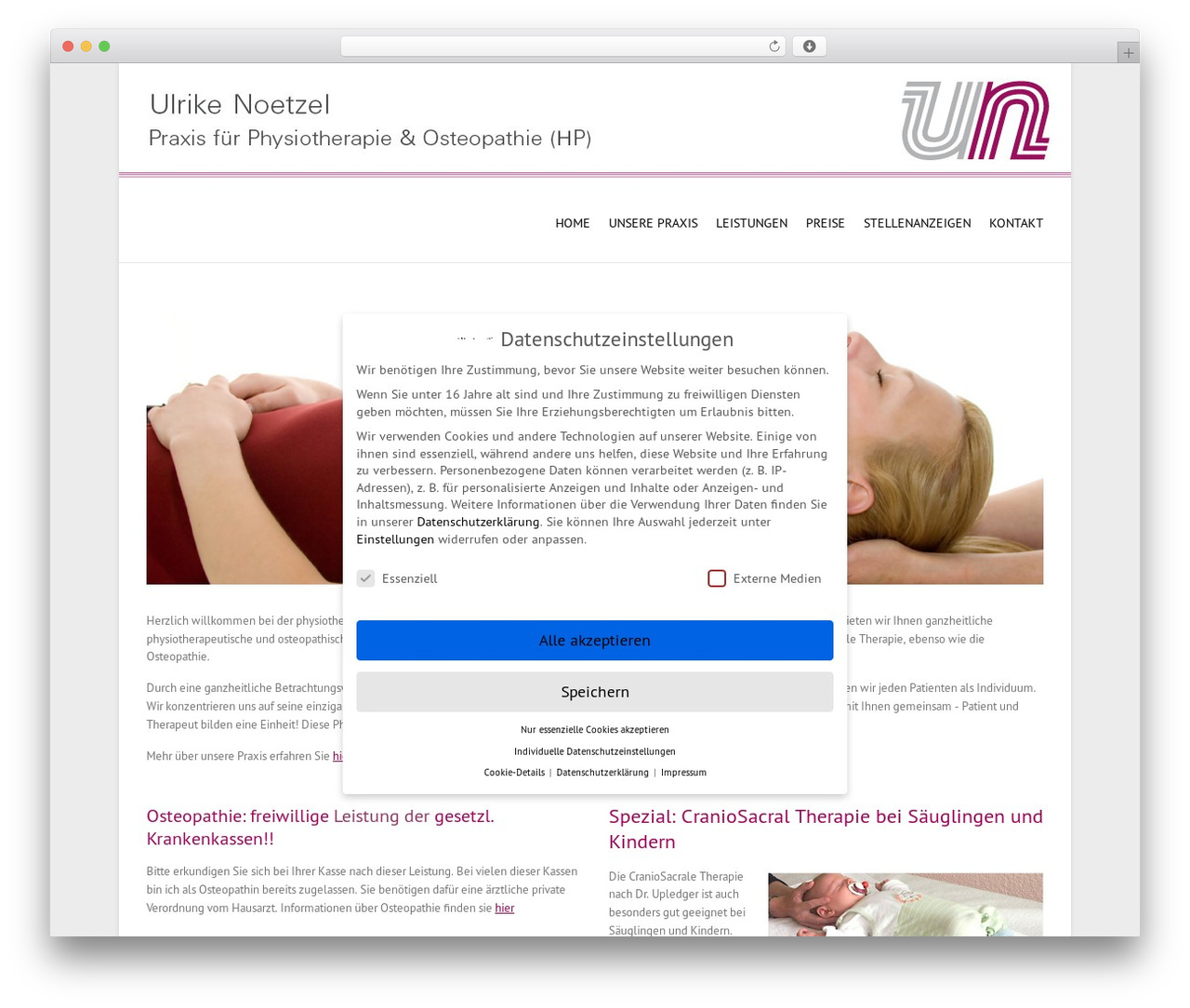 Theme WordPress Interface - physio-noetzel.de Theme WordPress Interface - physio-noetzel.de