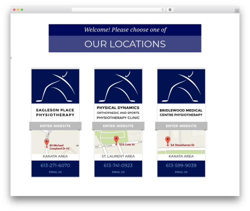 Theme WordPress EAGLESON PHYSIO - MAIN THEME - physiotherapyinottawa.ca