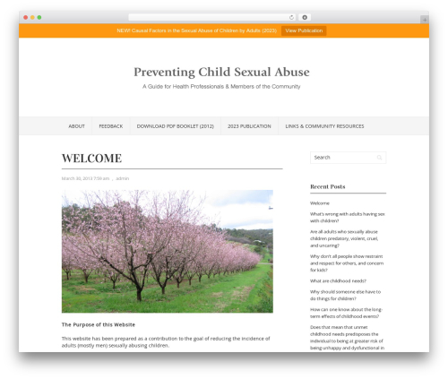 Vortex WordPress theme - preventingchildsexualabuse.org