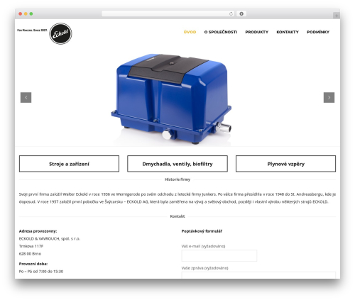 WelderPro WordPress theme - eckold.geneweb.cz