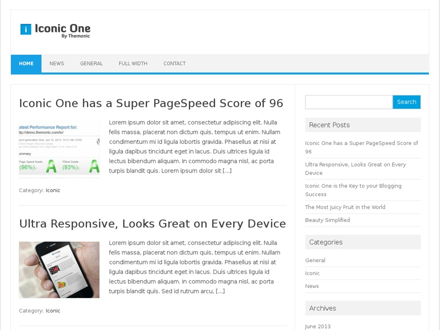 WordPress theme knock