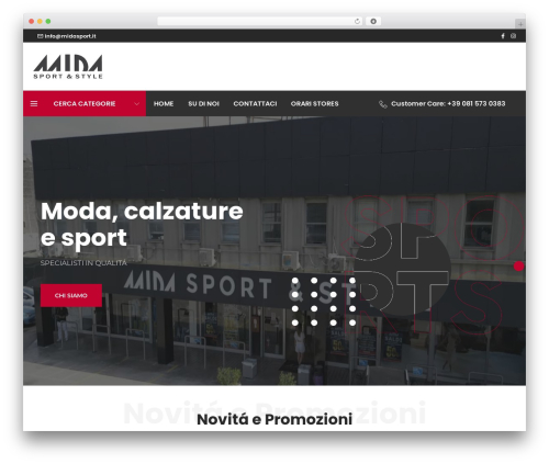 WordPress theme Mida - midasport.it