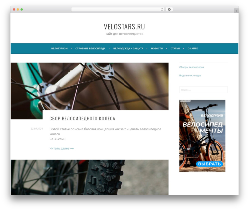 WordPress theme Sela - velostars.ru
