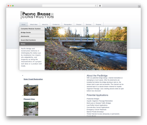 Genesis WordPress theme - pacbridginc.com