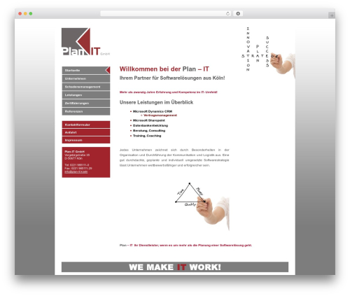 PlanIT WordPress theme - plan-it.koeln