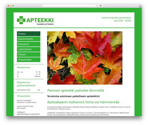 Primus tarjousmoduuli WordPress plugin - paimionapteekki.fi