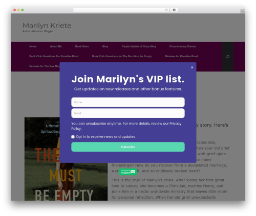 Recencio Book Reviews (recencio-book-reviews) free WordPress plugin - marilynkriete.com