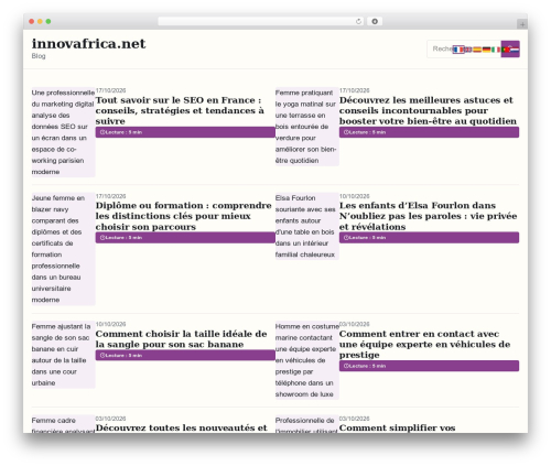 WordPress theme Esteem - innovafrica.net