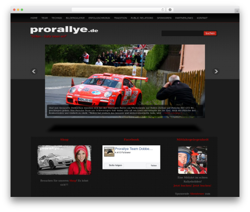 WordPress theme Gamezone - prorallye.de