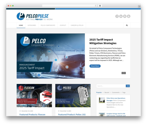 WordPress website theme Luxmag - pelcopulse.com