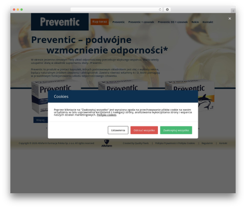 WP theme Empty Template for WordPress 4.2.3. - preventic.pl