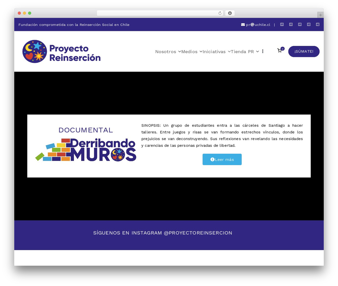 Zakra WordPress theme - proreinsercion.cl