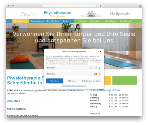 BootstrapWP WordPress theme - physiotherapie-schmellentin.de