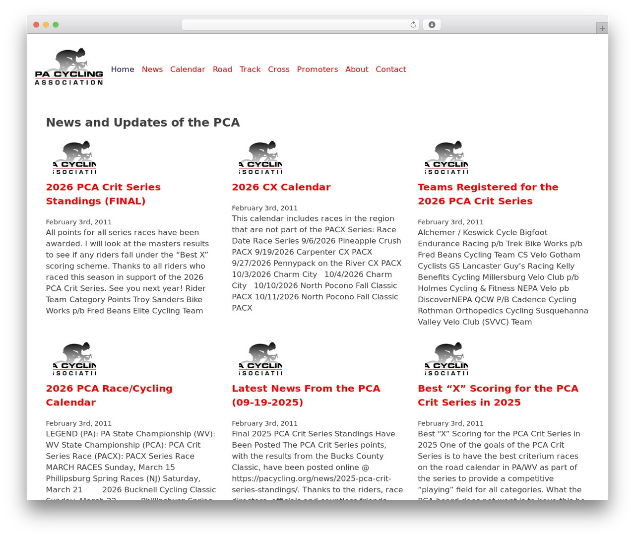 PCA Theme WordPress theme - pacycling.org PCA Theme WordPress theme - pacycling.org