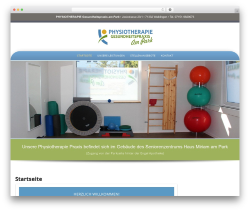 Preferential theme WordPress - physiotherapie-in-waiblingen.de