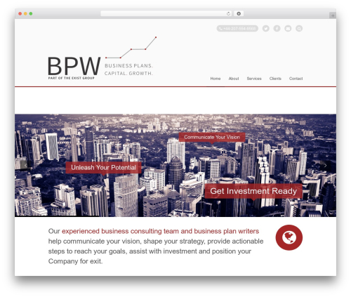 Stack theme WordPress - businessplanwriters.co.uk