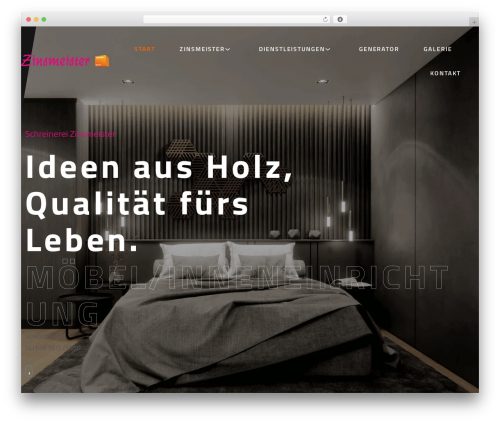 WordPress theme Elevate - schreinerei-zinsmeister.de