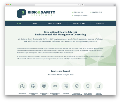 WordPress theme P3 - p3riskandsafetysolutions.com.au