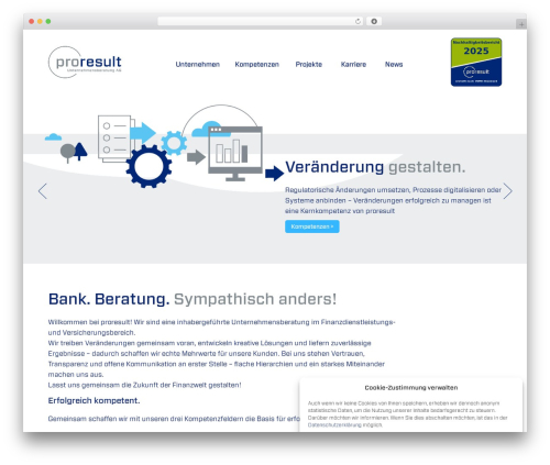 WordPress theme proresult - proresult.de