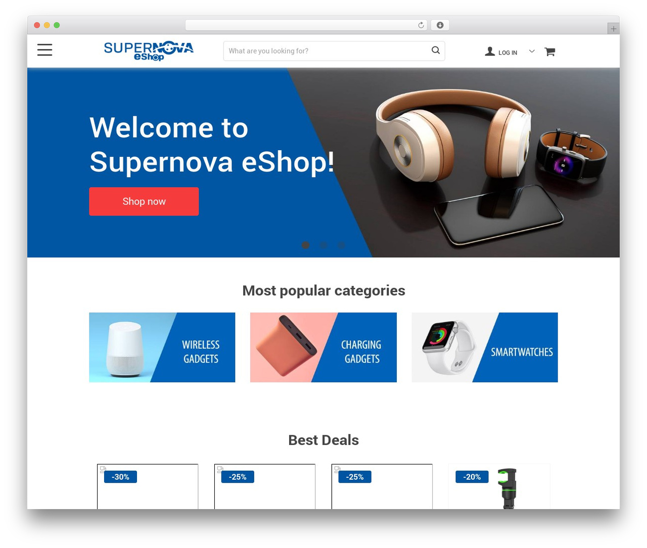 El Greco WordPress store theme - supernovaeshop.com