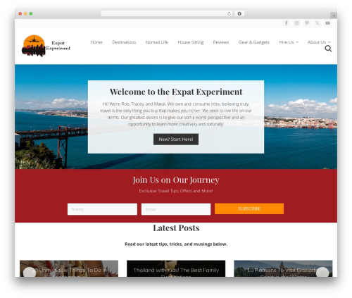 Mai theme engine WordPress plugin - expatexperiment.com