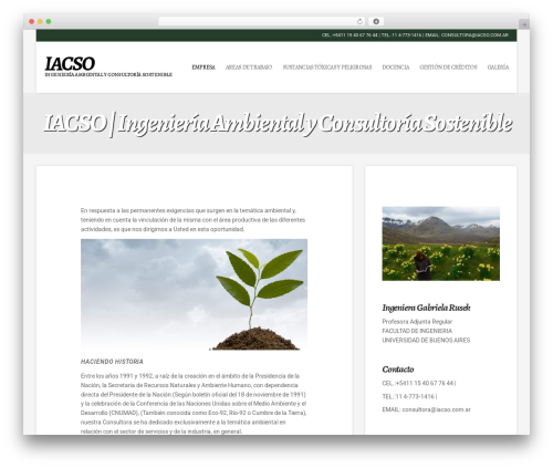 Igloo WordPress theme - iacso.com.ar