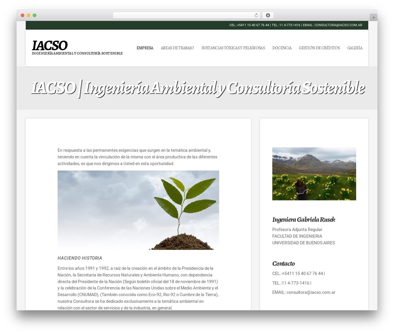 Igloo WordPress theme - iacso.com.ar