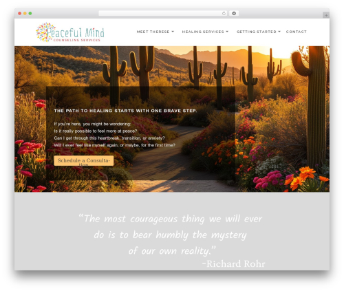 Maisha WordPress theme - peacetherese.com