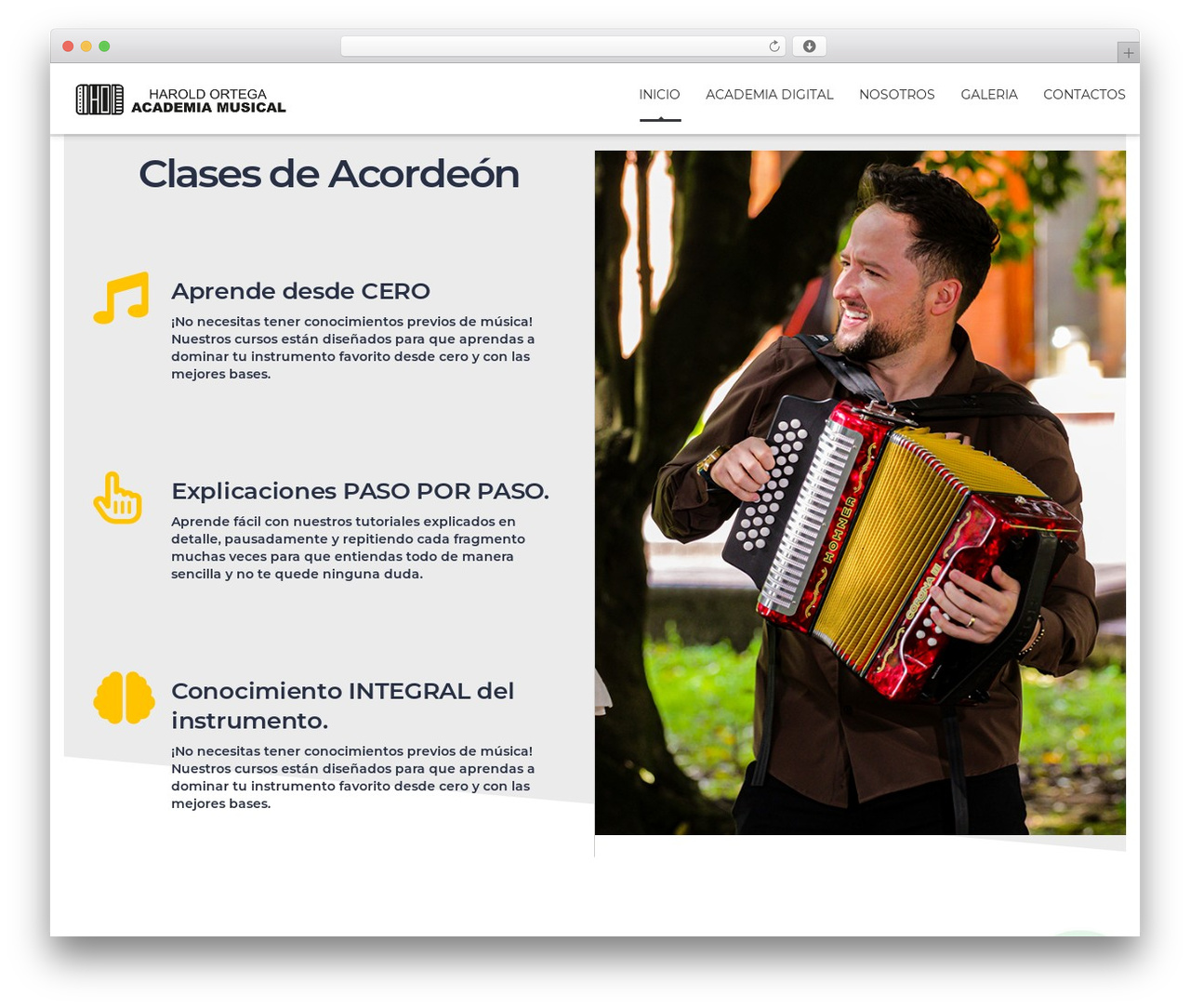 MasterStudy theme WordPress - academiamusicalharoldortega.com