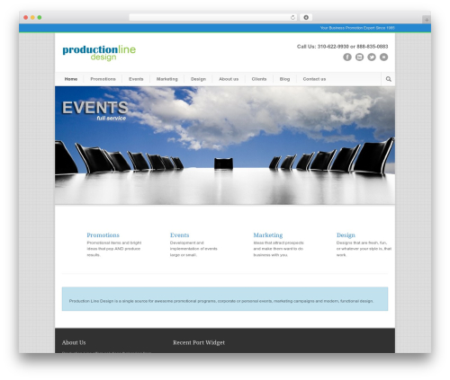 Modernize WordPress theme - productionlinedesign.com