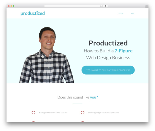 Offsprout Basic WP theme - productized.com