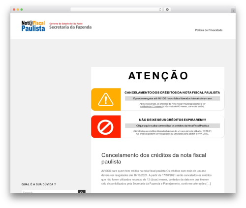 Salt WordPress theme - paulistanotafiscal.com.br Salt WordPress theme - paulistanotafiscal.com.br
