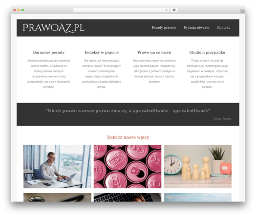 Theme WordPress Asteria Lite - prawoaz.pl