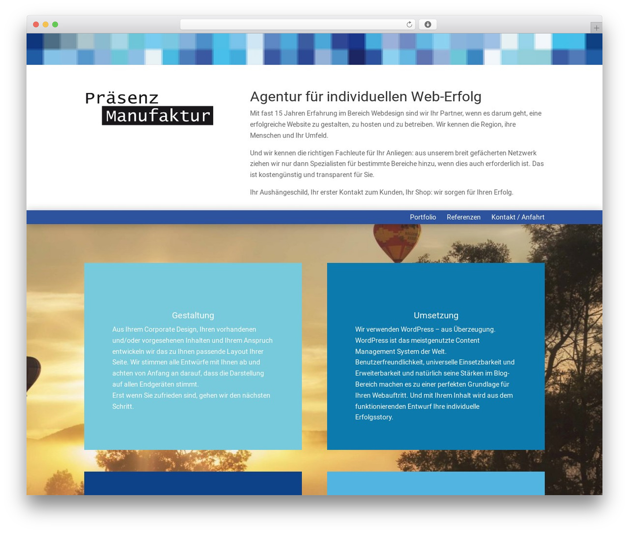 Theme WordPress Divi - praesenzmanufaktur.de