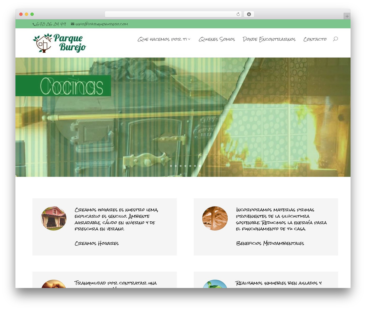 Theme WordPress Divi - parqueburejo.com