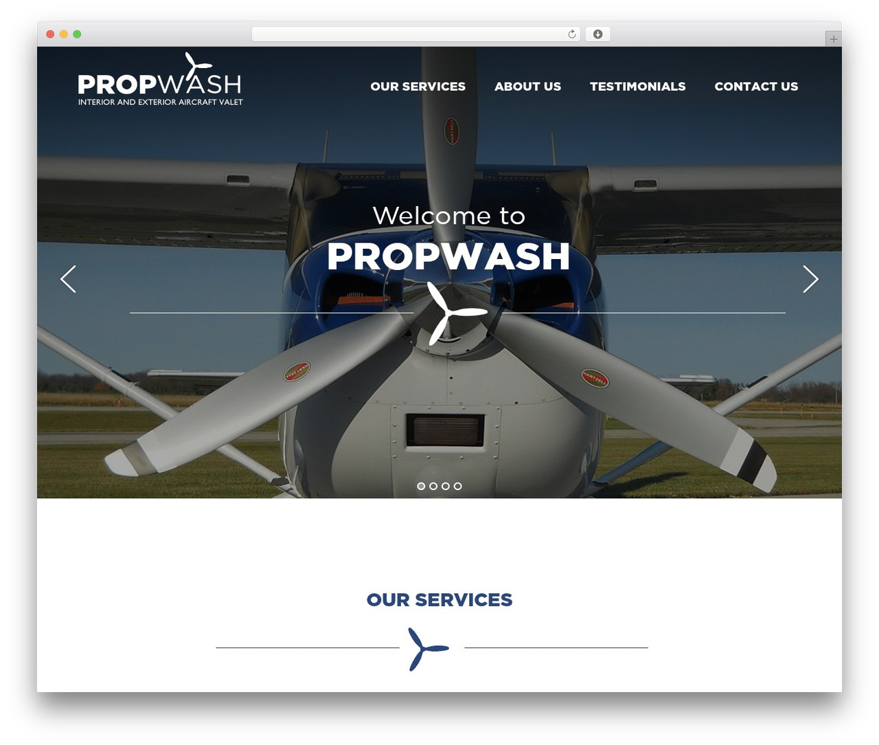 Versatile WP theme - propwash.ltd.uk