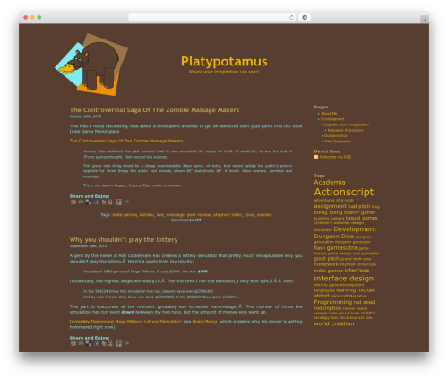 Sociable 30 WordPress plugin - platypotamus.com