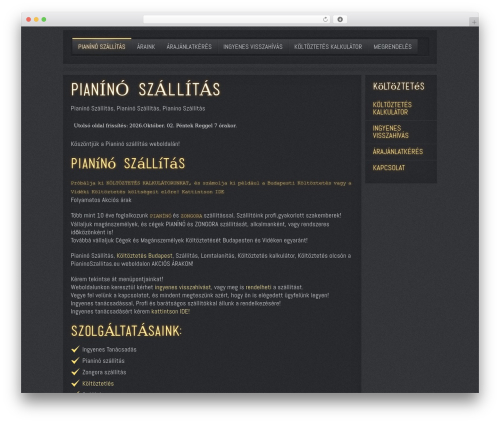 WordPress theme Drive Theme (shared on mafiashare.net) - pianinoszallitas.eu