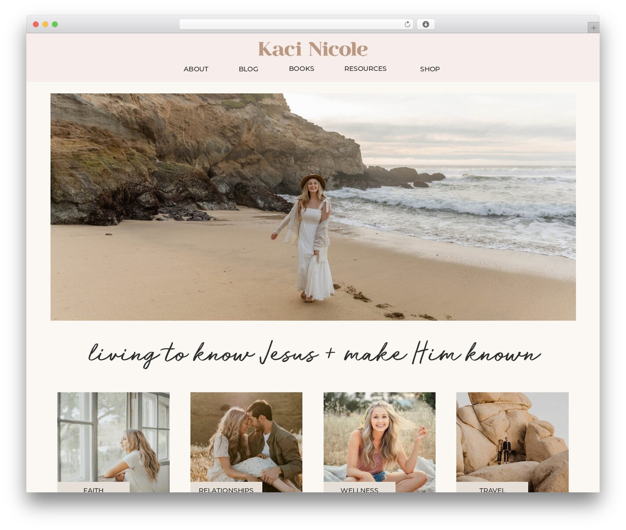 WordPress theme Showit - kacinicole.com