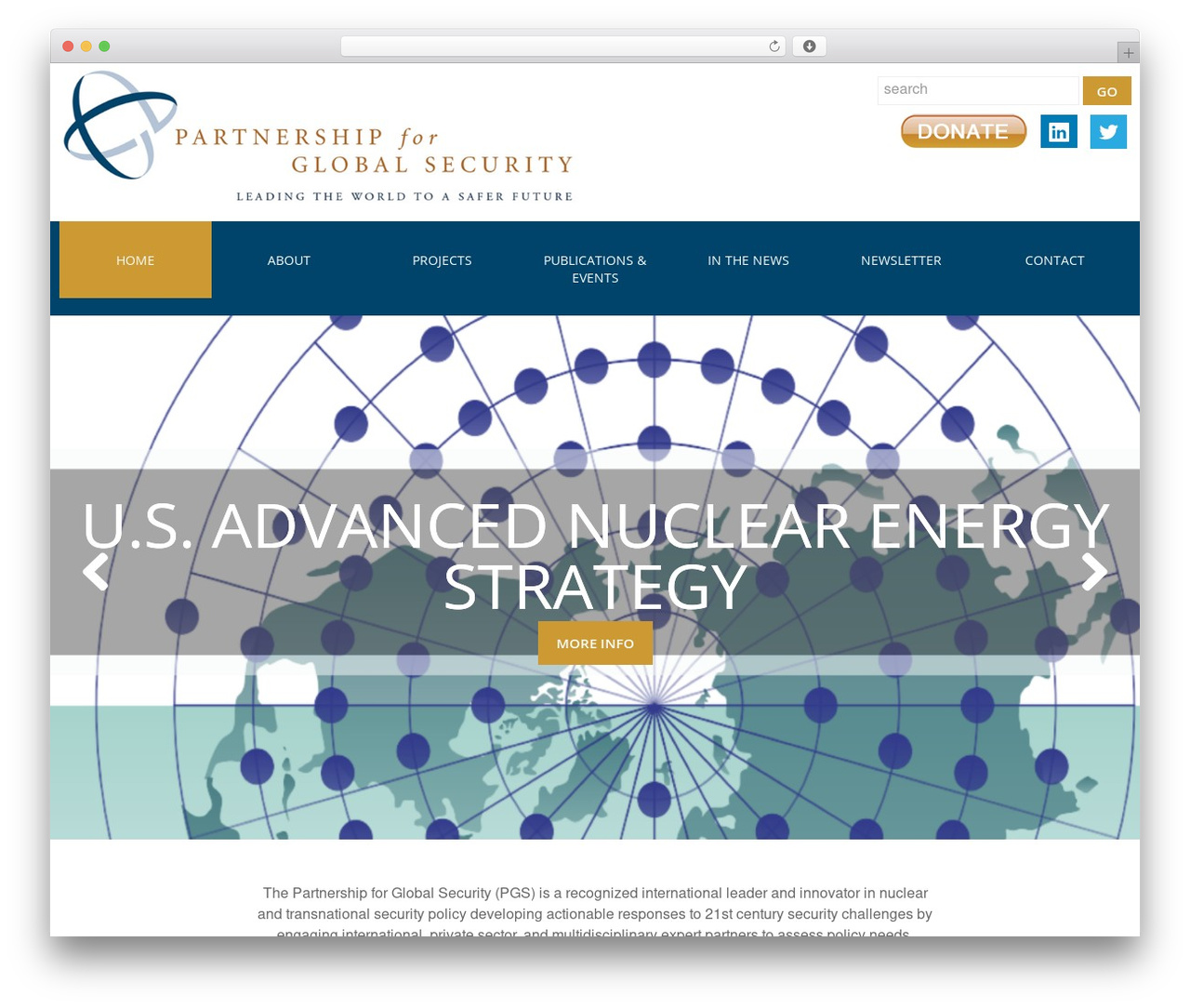 WordPress website theme cherry - partnershipforglobalsecurity.org
